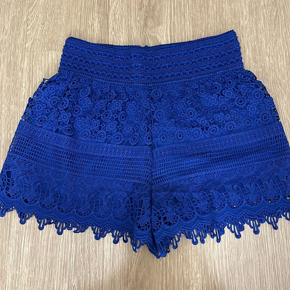Royal Blue Boutique Stretch Shorts